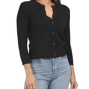 Vince Women's Classic Black Cardigan